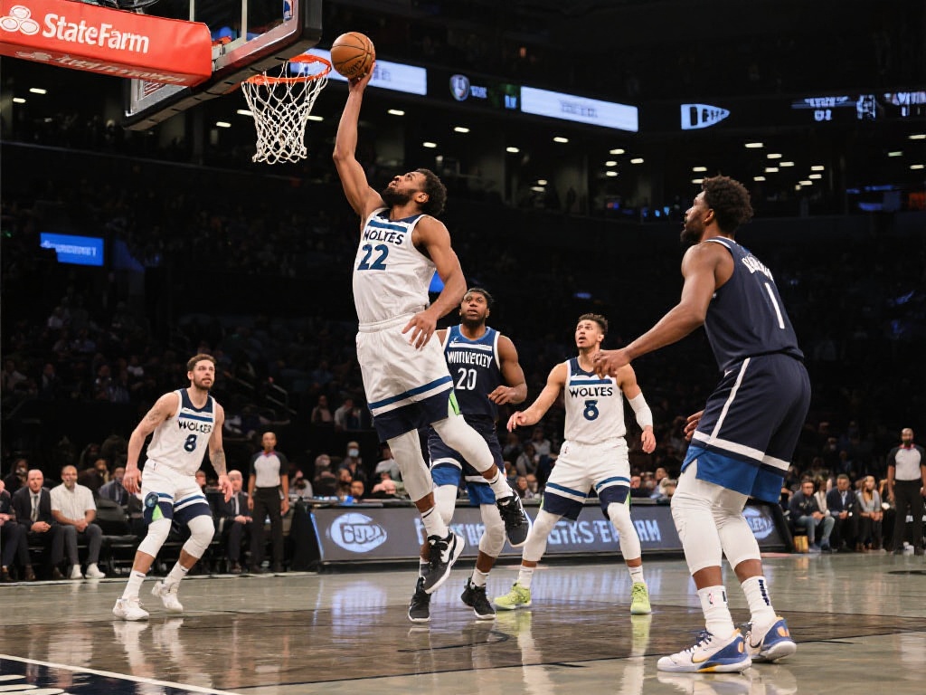 森林狼在比赛开始后就快速进入状态，而篮网